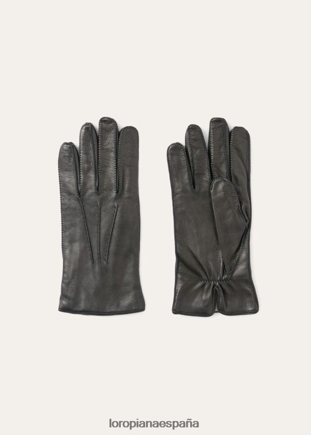 guantes harris Loro Piana hombres negro (8000) VR0BH61311 accesorios