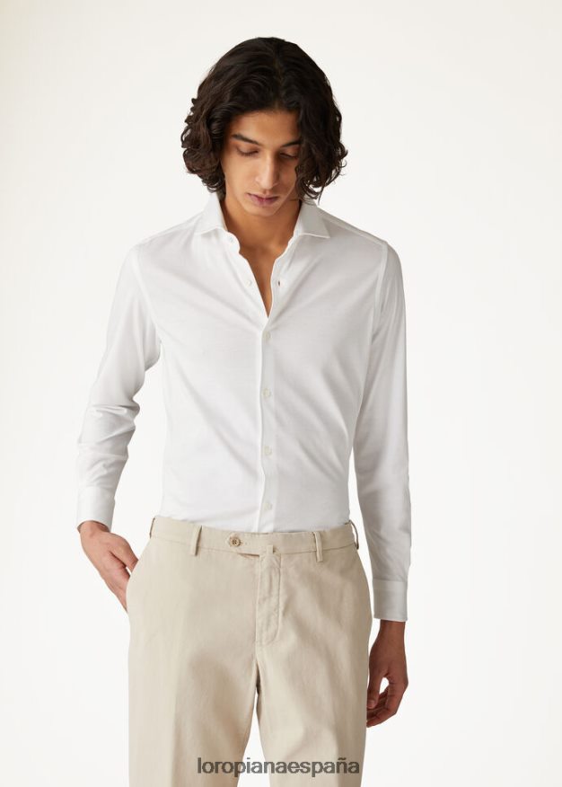 camisa andres Loro Piana hombres blanco (1000) VR0BH61073 ropa
