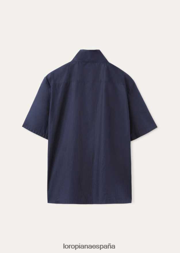 camisa shikoku Loro Piana hombres azul marino (w000) VR0BH61043 ropa