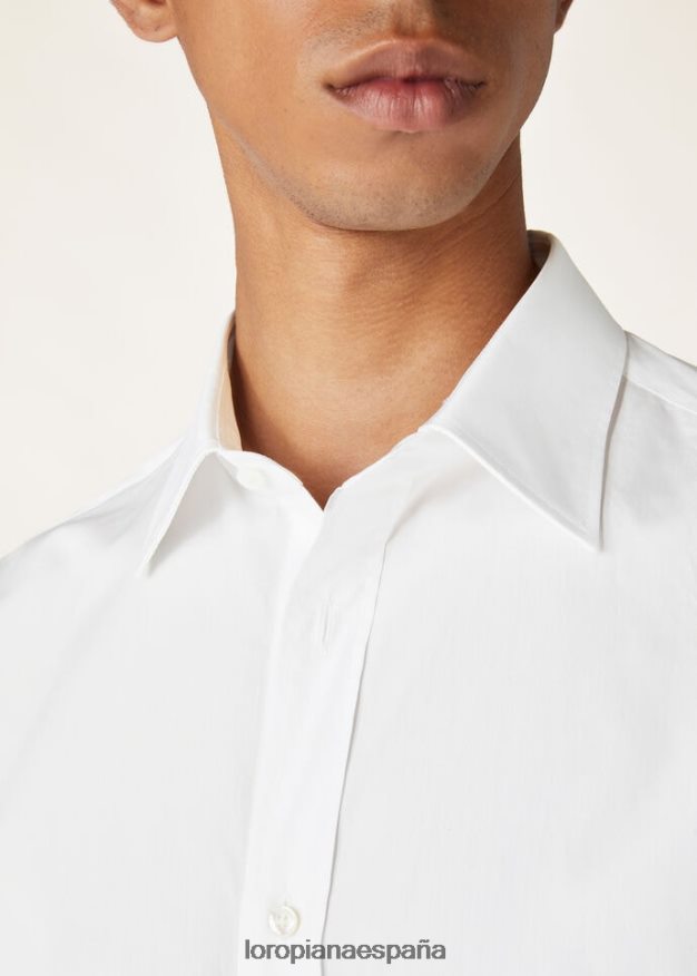 camiseta internacional Loro Piana hombres blanco óptico (1005) VR0BH61037 ropa