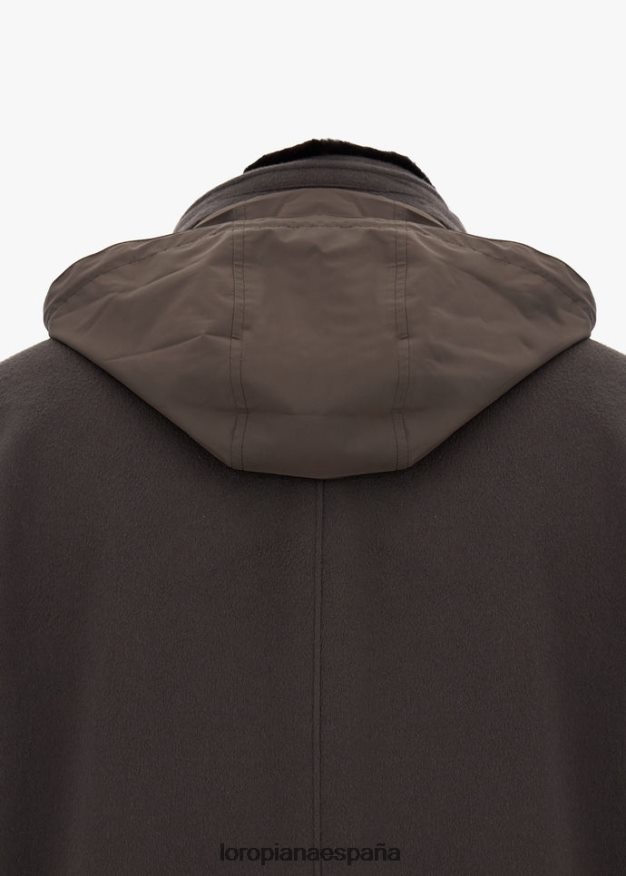 cazadora de invierno sobre chaqueta Loro Piana hombres gris verdoso (509w) VR0BH6927 ropa