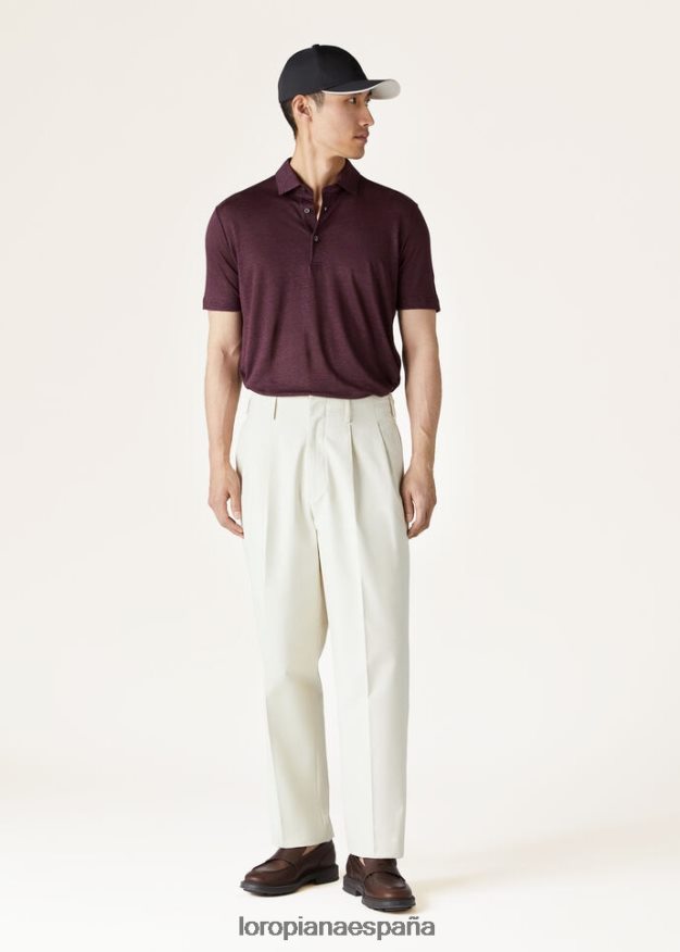 camisa polo Loro Piana hombres blanco óptico (1005) VR0BH61101 ropa