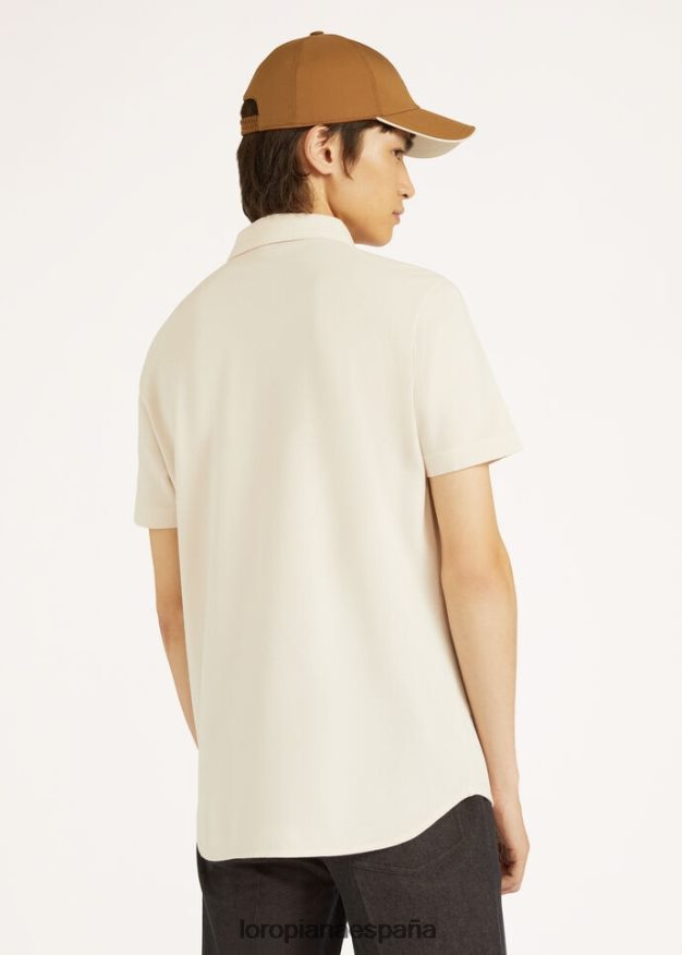 camisa polo Loro Piana hombres blanco óptico (1005) VR0BH61141 ropa
