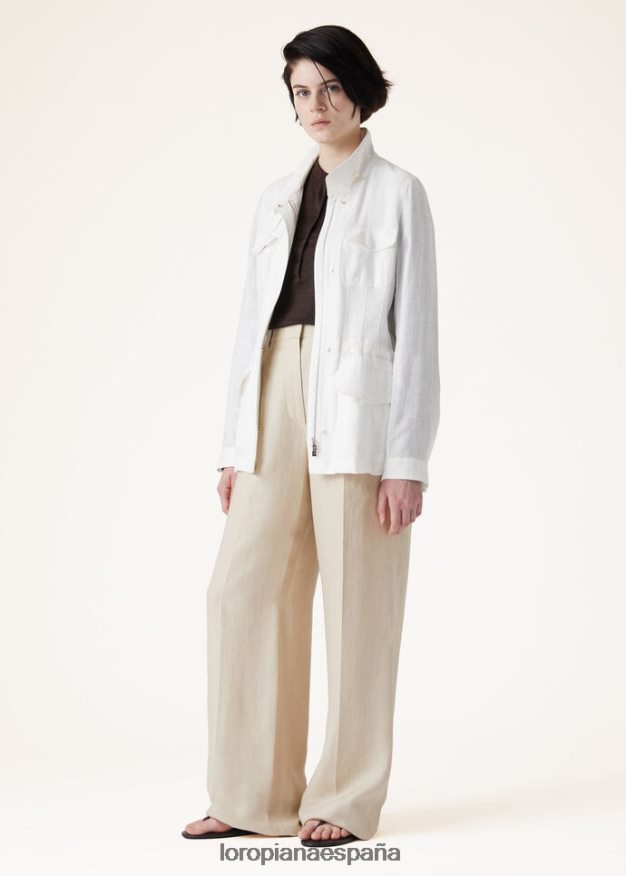 chaqueta de viajero Loro Piana mujer blanco óptico (1005) VR0BH6154 ropa