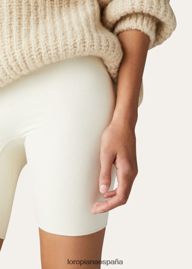 pantalones cortos envolventes Loro Piana mujer nieve blanca (1232) VR0BH6329 ropa